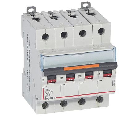 Distributie si comanda electrica - Siguranta automata 25A 4P 25ka C DX3 Legrand 409796