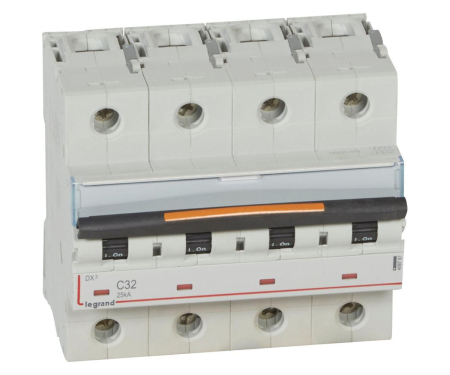 Distributie si comanda electrica - Siguranta automata 32A 4P 25ka C DX3 Legrand 409797