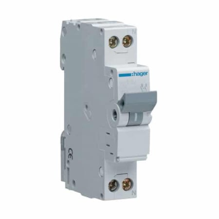 Faza+Nul 1P+N - Siguranta automata 40A 1P+N Curba C 4.5Ka Hager MJN540