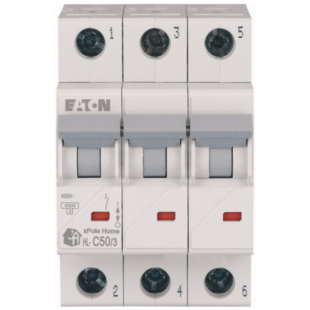 Tripolare 3P - Siguranta automata 50A 3P C 4,5ka Xpole Eaton HL-C50/3