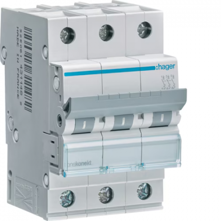 Tripolare 3P - Siguranta automata 50A 3P Curba C 6ka Hager MCN350