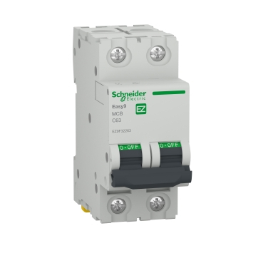 Bipolare 2P - Siguranta automata 63A 2P C 4,5ka Easy9 Schneider EZ9F32263