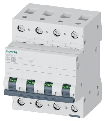 Tetrapolare 3P+N - Siguranta automata 63A 3P+N C 6ka Siemens 5SL6663-7