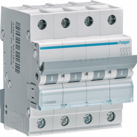 Tetrapolare 4P - Siguranta automata 63A 4P Curba C 6ka Hager MCN463