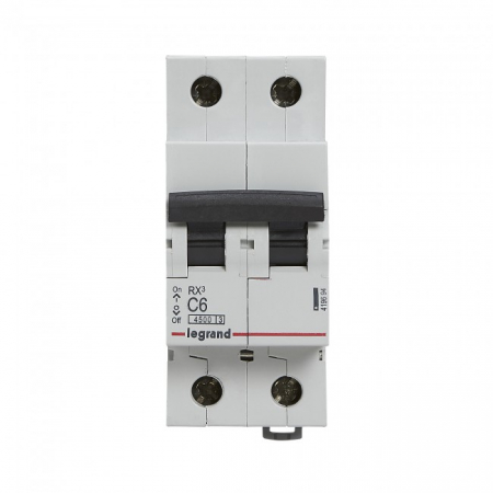 Sigurante automate - Siguranta automata 6A 2P C 4,5ka Legrand RX3 419694