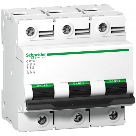 Tripolare 3P - Siguranta automata 80A 3P C 10ka Acti9 C120N Schneider A9N18365