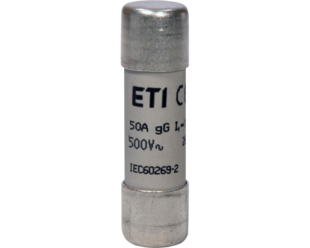 Sigurante fuzibile - Siguranta fuzibila cilindrica 50A CH14X51 gG 500V Eti 002651035