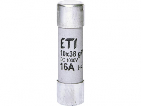 Siguranta fuzibila voltaica 16A CH10X38 gPV 1000V Eti 002625081