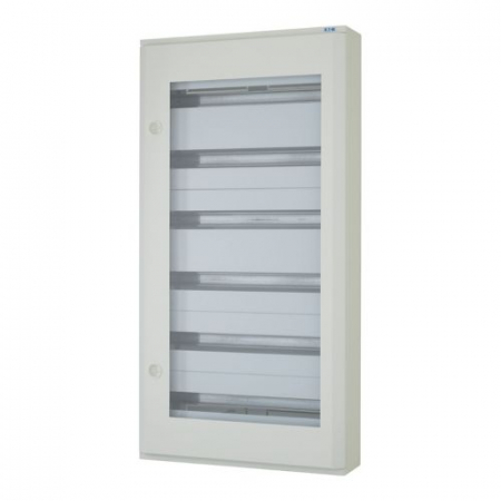 Tablouri metalice - Tablou metalic PT 144 module (6x24) usa sticla IP30 Eaton gri BF-OT-6/144-G-C