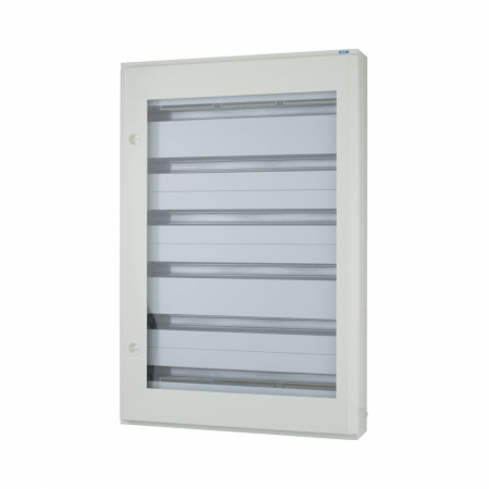 Tablouri metalice - Tablou metalic PT 198 module (6x33) usa sticla IP30 Eaton alb BF-OT-6/198-C