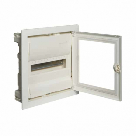 Tablouri metalice - Tablou metalic ST 12 module usa transparenta Hager VH12ETN