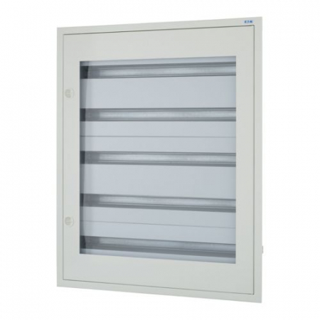 Tablouri metalice - Tablou metalic ST 120 module (5x24) usa sticla IP30 Eaton gri BF-UT-5/120-G-C