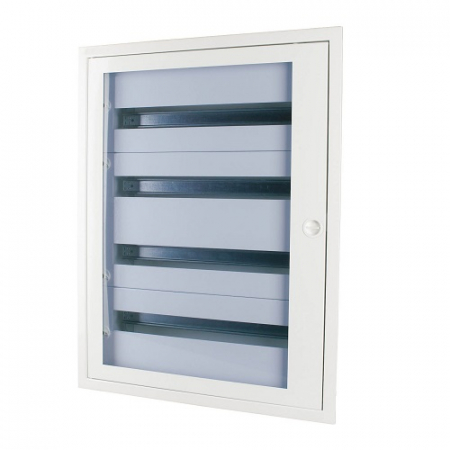 Tablouri metalice - Tablou metalic ST 144 module (6x24) usa sticla IP30 Eaton alb BF-UT-6/144-C