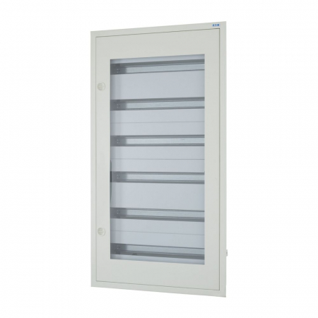 Tablouri metalice - Tablou metalic ST 144 module (6x24) usa sticla IP30 Eaton gri BF-UT-6/144-G-C