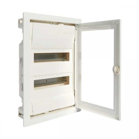 Tablouri metalice - Tablou metalic ST 24 module (2x12) usa transparenta Hager VH24ETN
