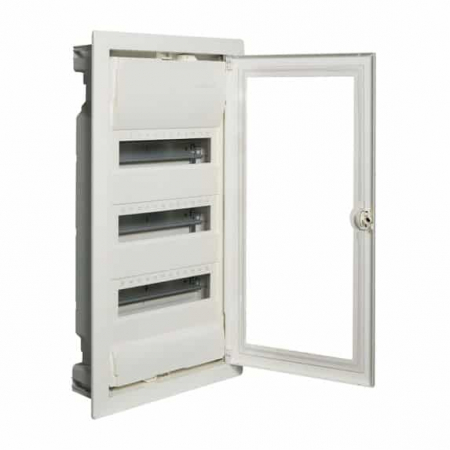 Tablouri metalice - Tablou metalic ST 36 module (3x12) usa transparenta Hager VH36ETN