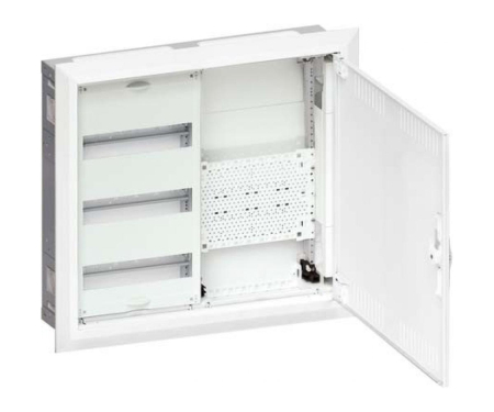 Tablouri metalice - Tablou ST 36M (3x12) cu sectiune multimedia usa plina Hager FWU32K1