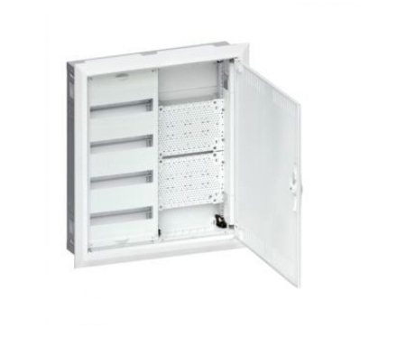 Tablouri metalice - Tablou ST 48M (4x12) cu sectiune multimedia usa plina Hager FWU42K1