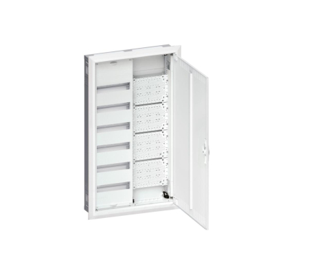 Tablouri metalice - Tablou ST 72M (6x12) cu sectiune multimedia usa plina Hager FWU62K1