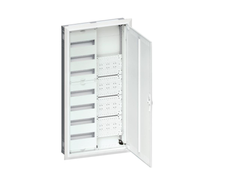 Tablouri metalice - Tablou ST 84M (7x12) cu sectiune multimedia usa plina Hager FWU72K1