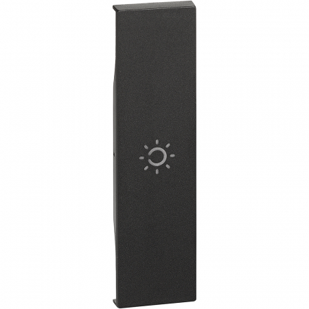 Tasta intrerupator simbol lumina 1M Living Now Bticino negru KG01A