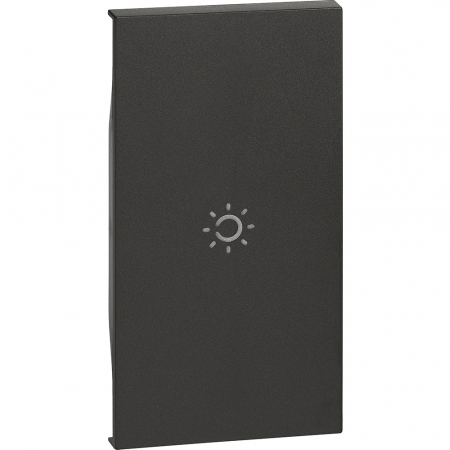 Tasta intrerupator simbol lumina 2M Living Now Bticino negru KG01M2A