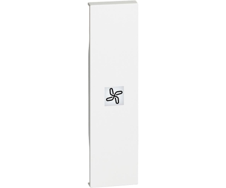 Prize si intrerupatoare - Tasta intrerupator simbol ventilator 1M Living Now Bticino alb KW01RN