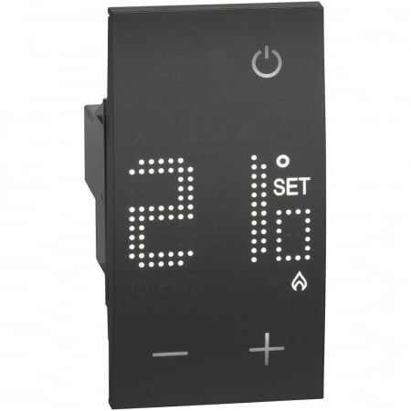 Termostate Living Now - Termostat electronic 2M Living Now Bticino negru KG4441
