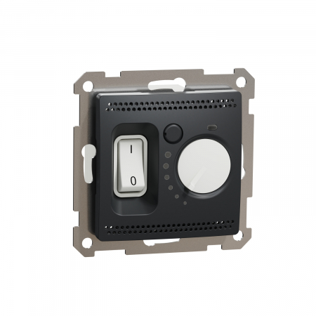 Prize si intrerupatoare - Termostat de camera Schneider Sedna antracit SDD114506