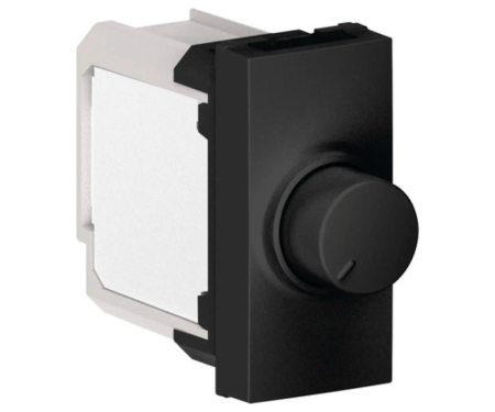 Variatoare Flexo - Variator rotativ 250V 1M Flexo Himel negru mat HWDFDIM25B