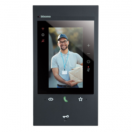 Interfonie - Videointerfon conectat Classe 300EOS cu asistent vocal Alexa Bticino negru 344884