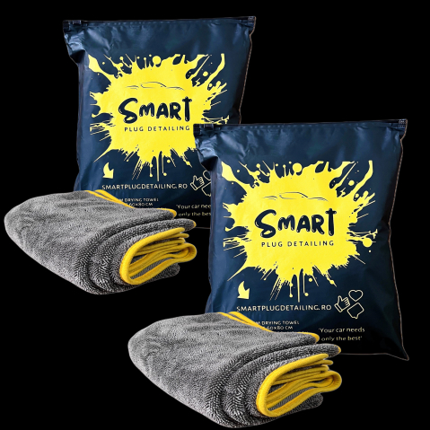 Exterior - Set 2 X Prosop uscare auto XL, Ultra absorbant, Spotless, Microfibra Twisted Loop, 80x60 cm, 750 GSM