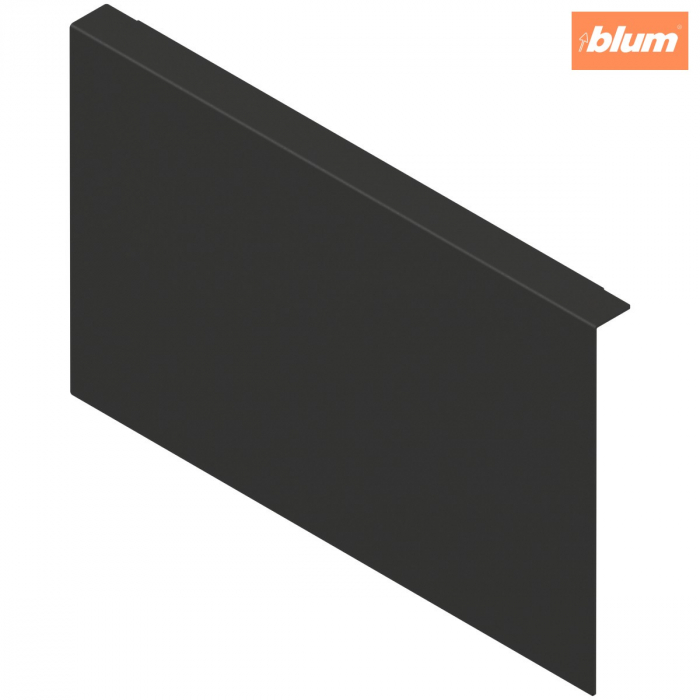 AMBIA-LINE Adaptor pt perete posterior din lemn, pentru LEGRABOX/MERIVOBOX Extragere cu front înalt Înălţime C, Oţel, finisaj negru-carbon mat ZC7A0U0C [1]