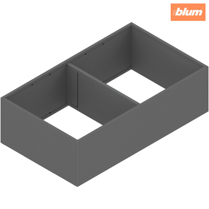AMBIA-LINE Ramă, pentru LEGRABOX/MERIVOBOX Extragere cu front înalt, Oţel, de la NL=400 mm, Lăţime=218 mm, finisaj gri-orion mat ZC7F400RSP [1]