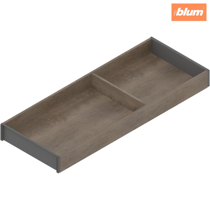 AMBIA-LINE Ramă, pentru LEGRABOX/MERIVOBOX Sertar, Design de lemn, NL=550 mm, Lăţime=200 mm, finisaj Stejar Nebr./gri-orion ZC7S550RH2 [1]