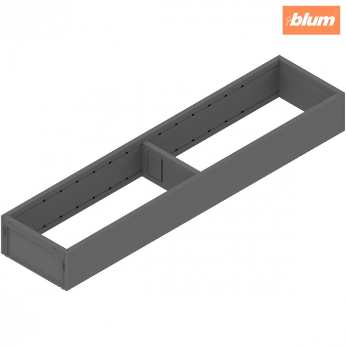 AMBIA-LINE Ramă, pentru LEGRABOX/MERIVOBOX Sertar, Oţel, NL=450 mm, Lăţime=100 mm, finisaj gri-orion mat ZC7S450RS1 [1]