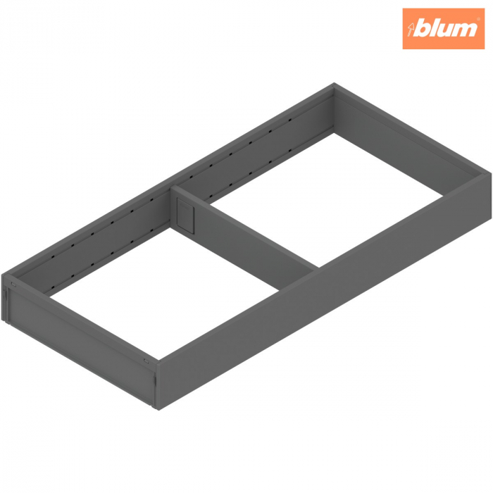 AMBIA-LINE Ramă, pentru LEGRABOX/MERIVOBOX Sertar, Oţel, NL=450 mm, Lăţime=200 mm, finisaj gri-orion mat ZC7S450RS2 [1]