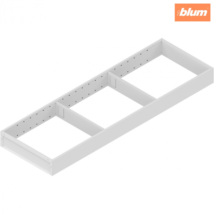 AMBIA-LINE Ramă, pentru LEGRABOX/MERIVOBOX Sertar, Oţel, NL=650 mm, Lăţime=200 mm, finisaj alb-mătase mat ZC7S650RS2 [1]