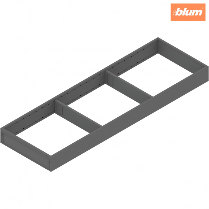 AMBIA-LINE Ramă, pentru LEGRABOX/MERIVOBOX Sertar, Oţel, NL=650 mm, Lăţime=200 mm, finisaj gri-orion mat ZC7S650RS2 [1]