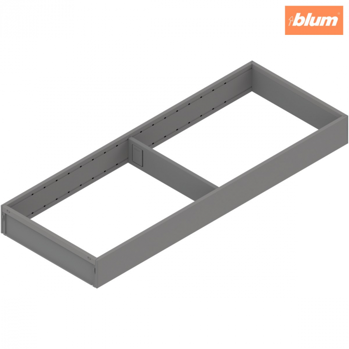 AMBIA-LINE Ramă, pentru MERIVOBOX Sertar, Oţel, NL=550 mm, Lăţime=200 mm, finisaj gri indiu mat ZC7S550RS2 [1]