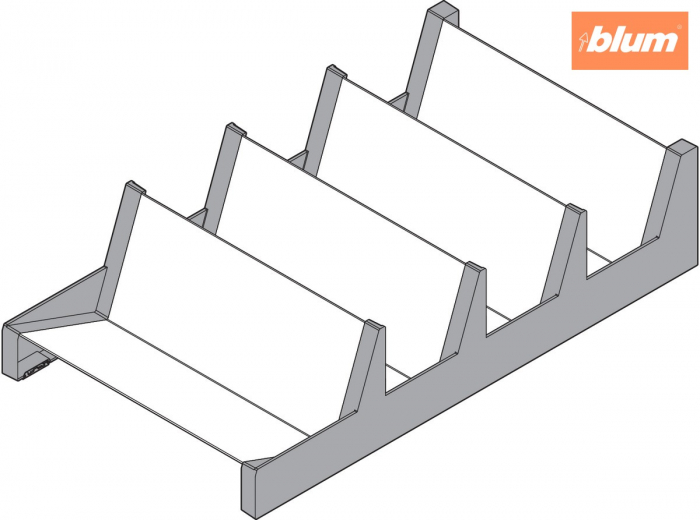 AMBIA-LINE Suport pentru mirodenii, pentru LEGRABOX/MERIVOBOX, finisaj inox periat-lăcuit ZC7G0P0I [2]