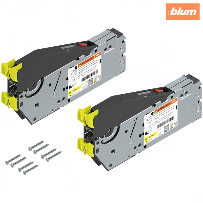 AVENTOS HS top Sistem de ridicare pentru uşă basculantă, Mecanism de ridicare (set), KH=480-660 mm, prin înşurubare, pentru Potrivit pentru SERVO-DRIVE, finisaj zincat 22S2500 [1]