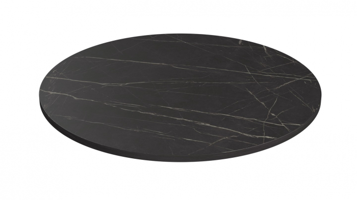 Blat pentru masa Ø 800 mm, Pietra Grigia negru F206 ST9 [1]