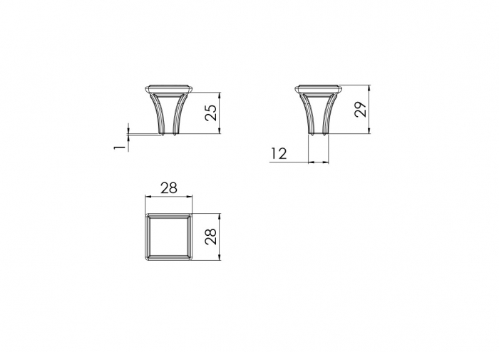 Buton metalic auriu antichizat 667.20/1 [4]