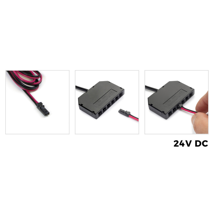 Cablu LED Lynx Z, 1,5 m, pentru benzi LED de 8 mm, MINILED, compatibil 12V DC si 24V DC [6]