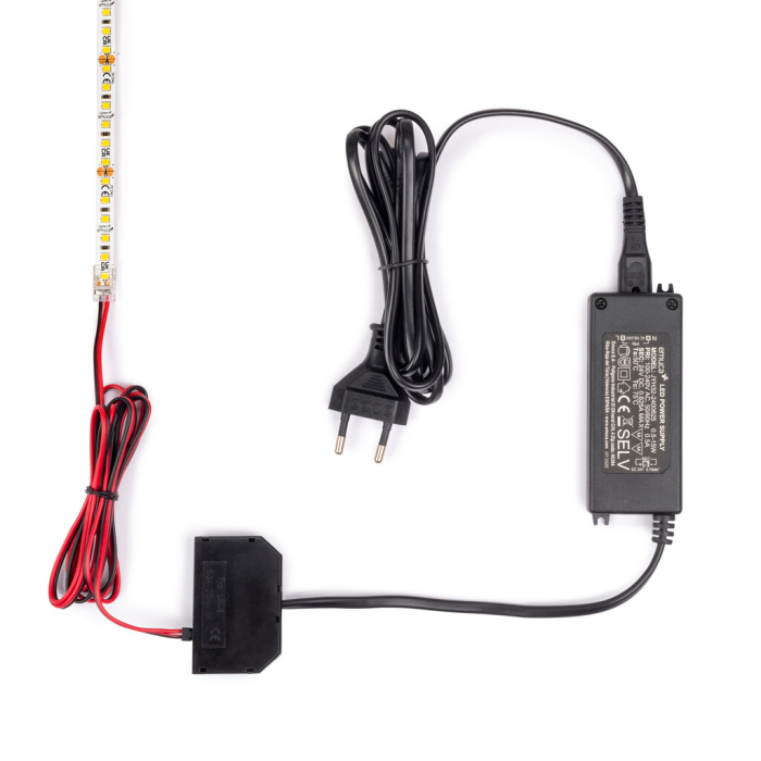 Cablu LED Lynx Z, 1,5 m, pentru benzi LED de 8 mm, MINILED, compatibil 12V DC si 24V DC [7]