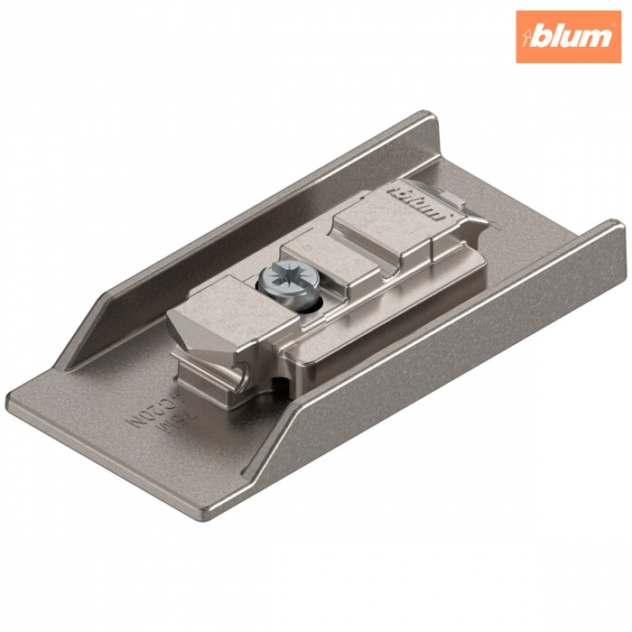 CLIP CRISTALLO-Plăcuţă de montaj, prin lipire, dreaptă, 0 mm, Zinc, finisaj galben nisip+nichel mat 175M4C20N [1]