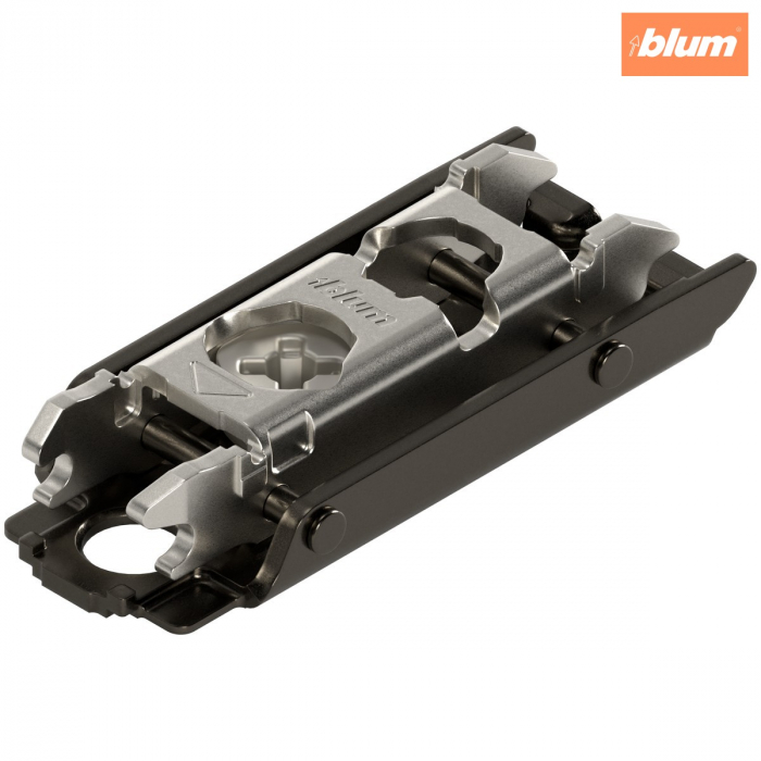 CLIP Plăcuţă de montaj, dreaptă, 0 mm, oţel, şuruburi, reglaj pe înălţime: Excentric, finisaj negru onix 175H3100 [1]