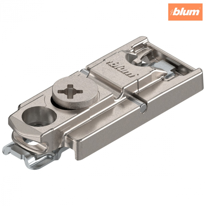 CLIP Plăcuţă de montaj, dreaptă, 0 mm, Zinc, şuruburi, reglaj pe înălţime: Excentric, finisaj nichelat 175H5400 [1]