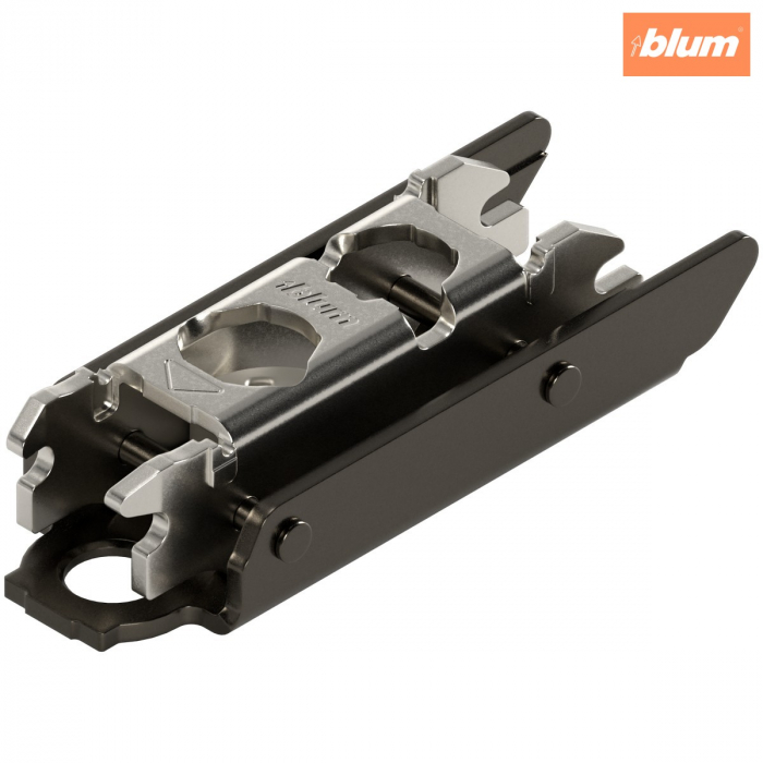 CLIP Plăcuţă de montaj, dreaptă, 3 mm, oţel, şuruburi, reglaj pe înălţime: Excentric, finisaj negru onix 175H3130 [1]